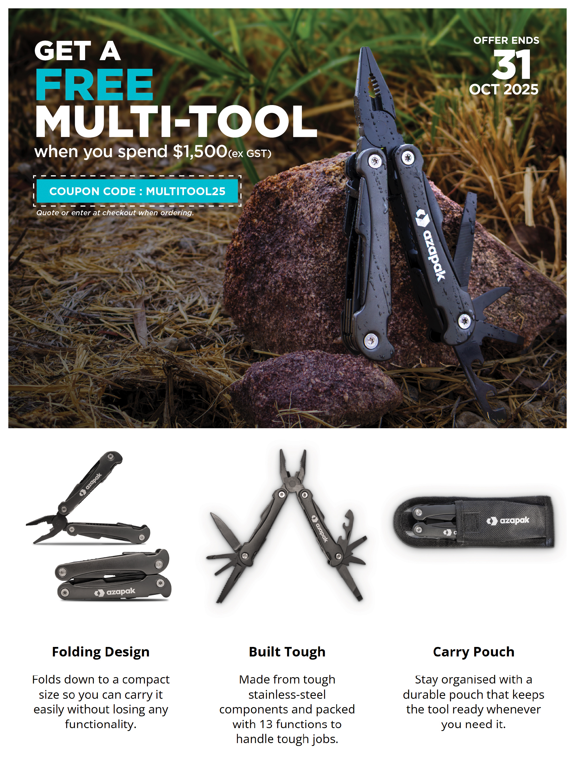 Trekk Multi-Tool Giveaway Hero Trekk Multi-Tool Giveaway Hero